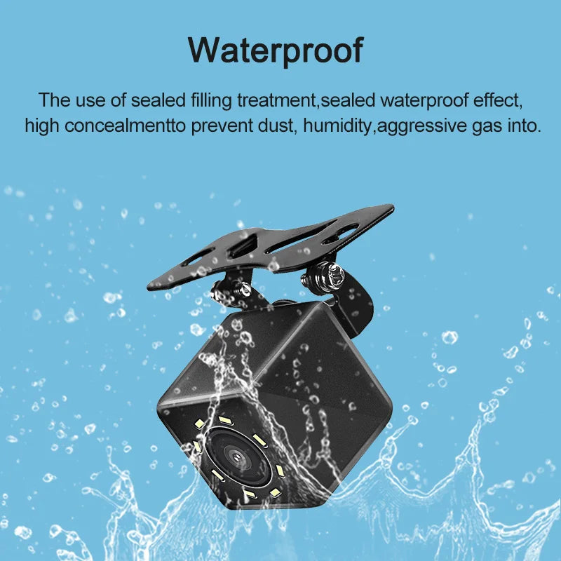 Rear Camera of Driving Recorder 140 Wide Angle Waterproof 4/8/12 Light HD Night Vision Parking Monitoring Rear Camera