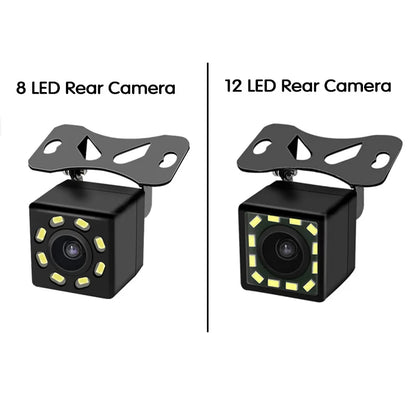 Rear Camera of Driving Recorder 140 Wide Angle Waterproof 4/8/12 Light HD Night Vision Parking Monitoring Rear Camera